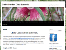 Tablet Screenshot of glebegardenclubipswich.com.au